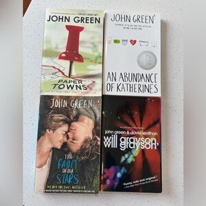 John Green Paperback Young Adult Book Set of 4